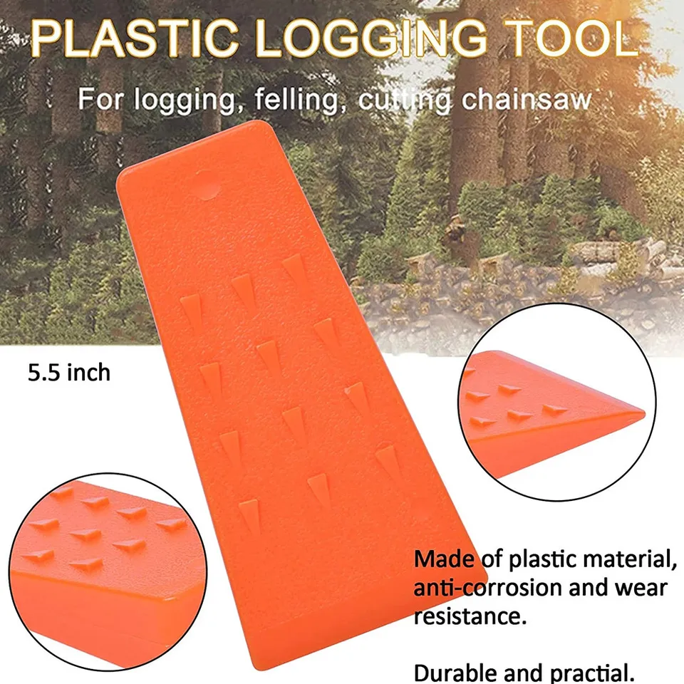 Tree Wedger Tree Felling Equipment 15-Pack Orange ABS Plastic Tree Felling Wedges ...