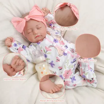 BABESIDE Reborn Baby Dolls Connie - 20 inch Soft Vinyl Realistic-Adorable Baby Doll Real Life Lifelike Baby Dolls with Complete 3