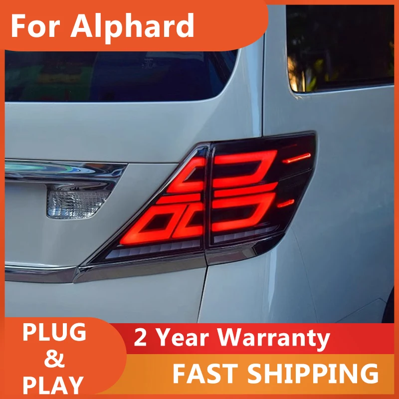 

Car Accessories for Toyota Alphard Tail Light 2007-2014 Alphard Taillamp DRL Fog Brake Turn Signal Reversing