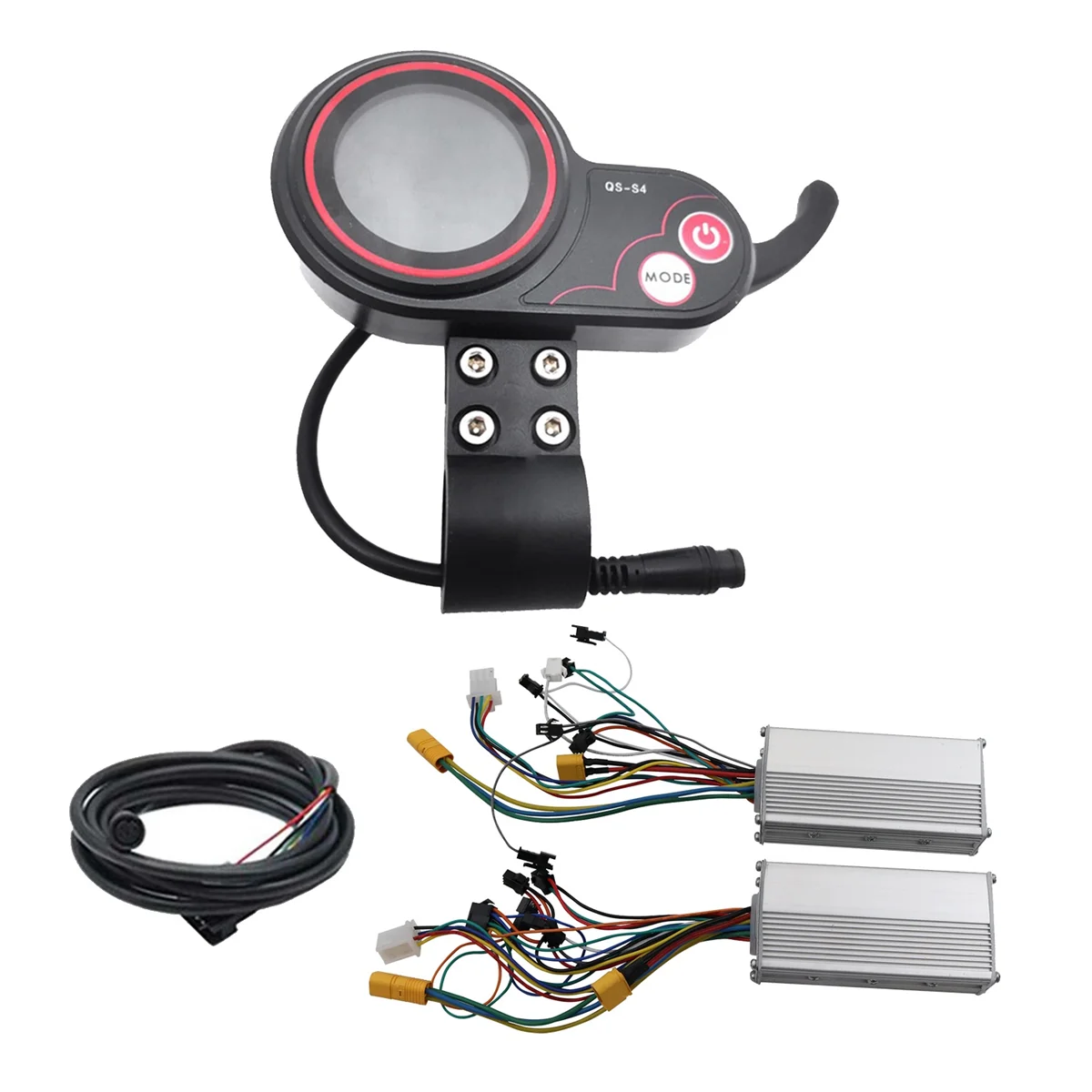

QS-S4 72V Thumb Throttle LCD Display Meter 6PIN +48V 800W Dual Drive Controller Only for Zero 11X Electric Scooter