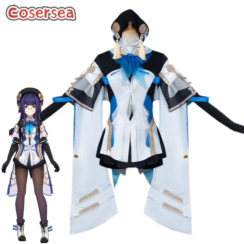 

Cosersea Pela Cosplay Costume Game Honkai Star Rail Pela Silvermane Guards Women Dress Party Role Play Outfit Uniform Fullset