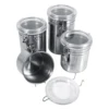 Stainless Steel Food Storage Container Airtight Kitchen Storage Bottle Sugar Tea Coffee Beans Canister for Home Restaurant 1