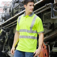 Men's Hi Vis Quick Dry Safety Polo Shirt