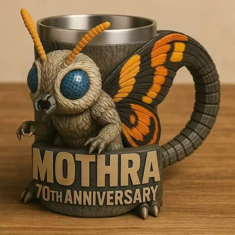6 Types Godzilla Peripheral Model Ornament Water Cup Godzilla 70th Anniversary 3D Mug Gift Ornament Model Toys Gift 6