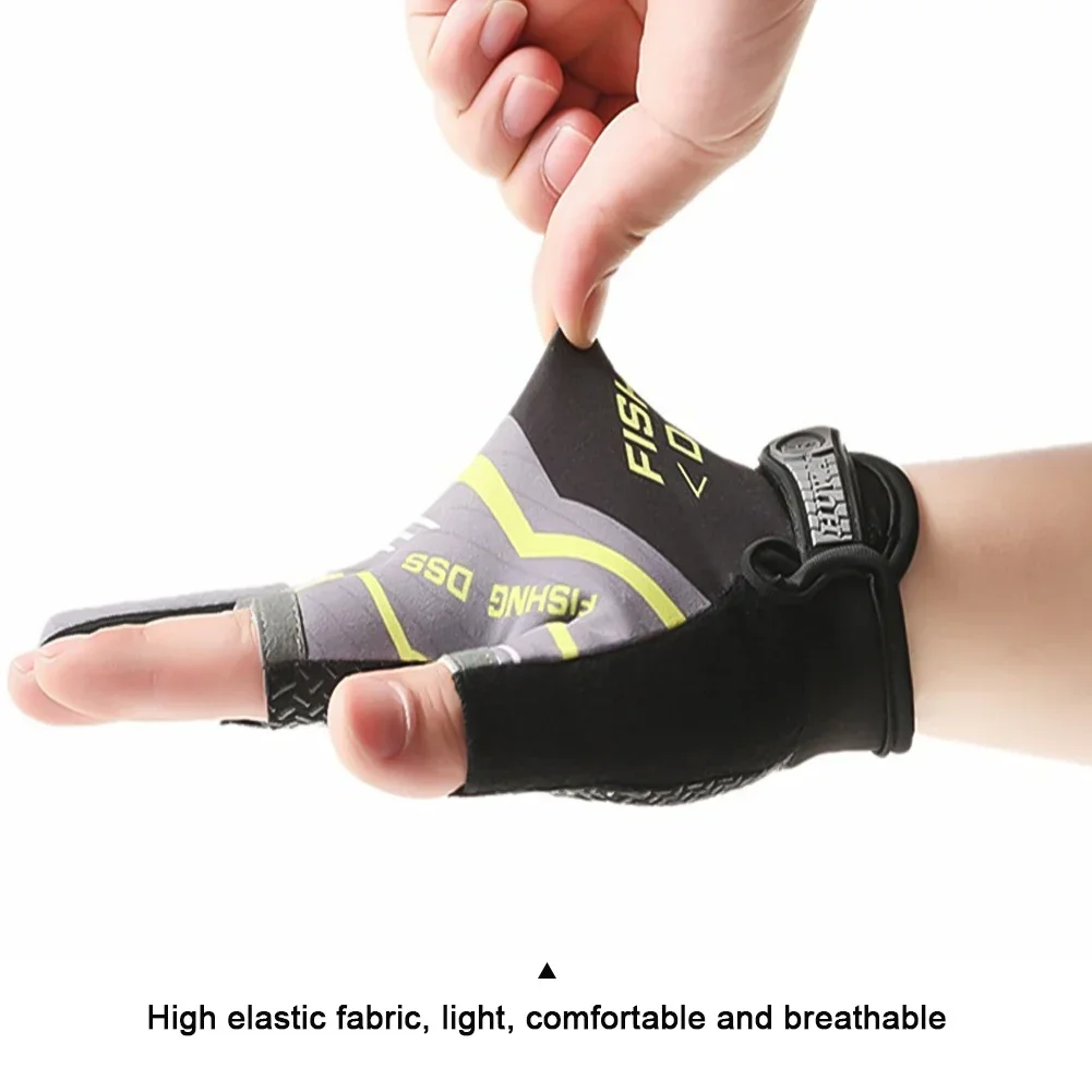 Fishing Gloves For Men Summer Sunscreen Anti-Slip Ice Silk Breathable