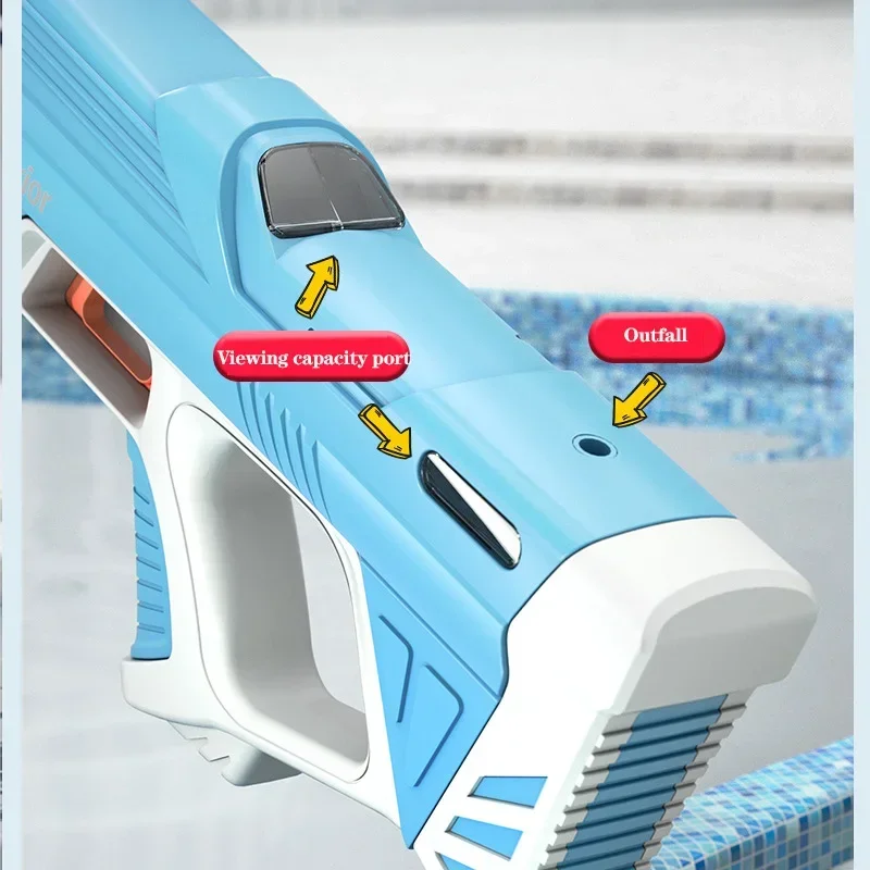 Electric Water Gun Toys Bursts Children's High-pressure Strong Charging Energy Water Automatic Water Spray Children's Toy Guns 3