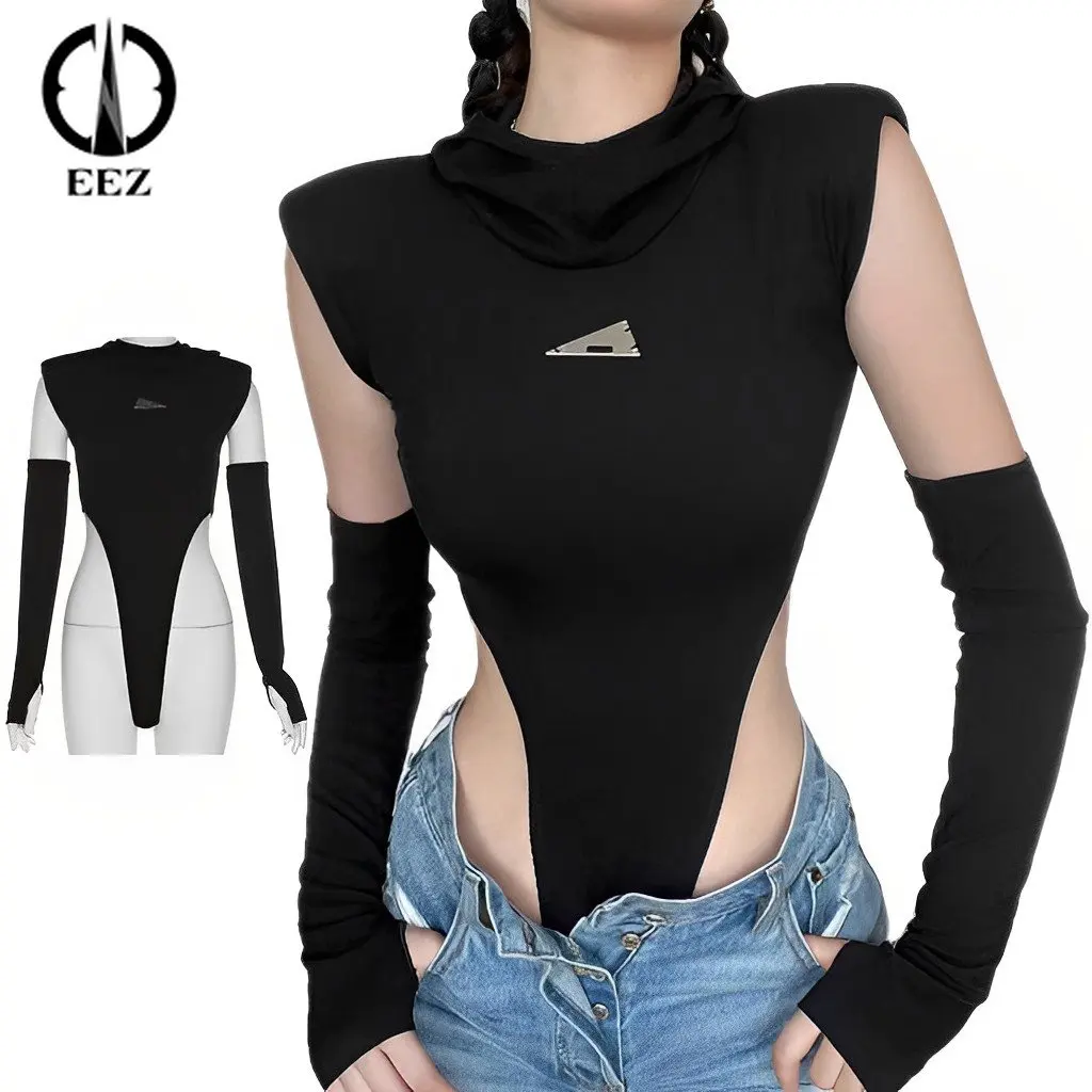 Y2K Aesthetic Outfits | Cut Out Turtleneck Bodysuit