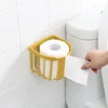 Punch-free Toilet Paper Holder Box Waterproof Storage Toilet Roll Paper Storage Rack Paper Towel Kitchen Bathroom Storage Box 5