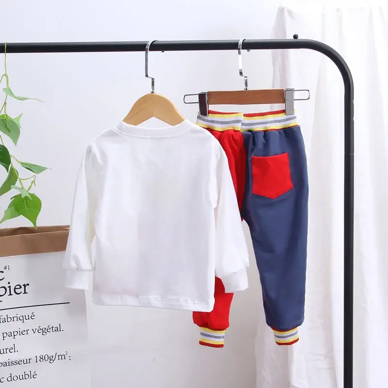 New Boys Clothing Sets Spring Autumn Kids Kids Cartoon Boy Tracksuits Kids Suits Long Sleeve T Shirt+Pants Set 0-5 Years - 5