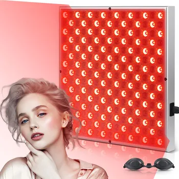 225pcs LED Red Light Panel Lamp For Facial Anti Aging Skin Care Beauty LED Light Body Pain Relief 850nm near infrared heating 1