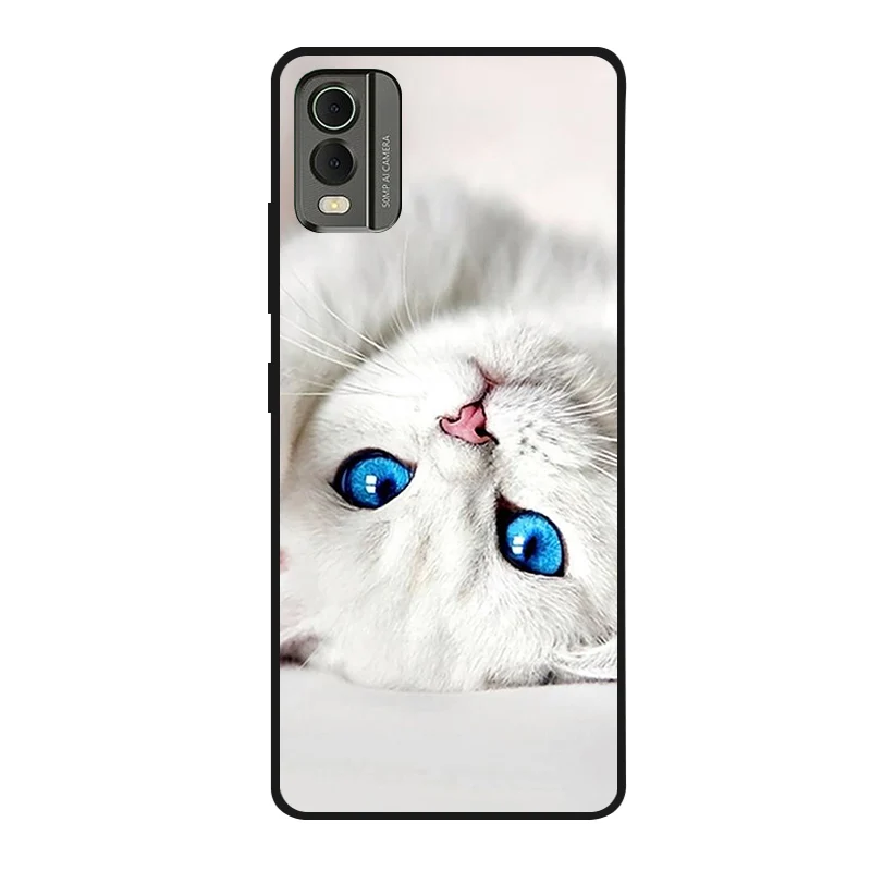 Cute Cartoon Shockproof Soft Silicone Back Cover, Painted TPU Case