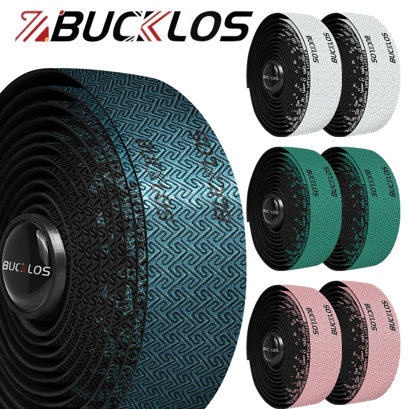 Bike Handlebar Tape Bike Accessory BUCKLOS Bicycle Handlebar Tape Non-slip Road Bicycle Handlebar Tapes PU EVA Waterproof Cycling Bar Wrap Road Bike Accessories