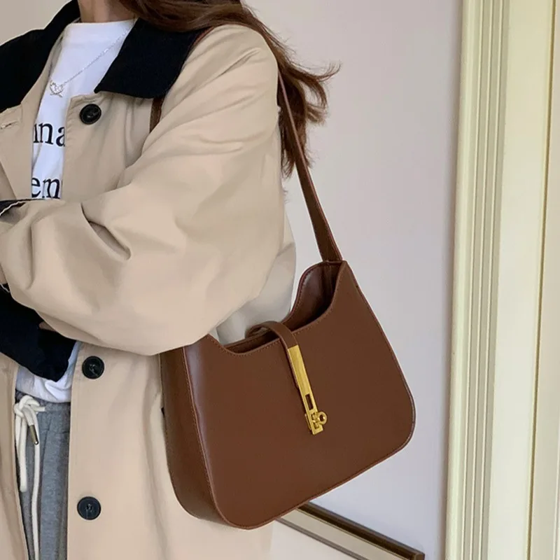 Top Quality Purses and Handbags Designer PU Leather Shoulder Bag Crossbody Bags For Women Straps Underarm Bag