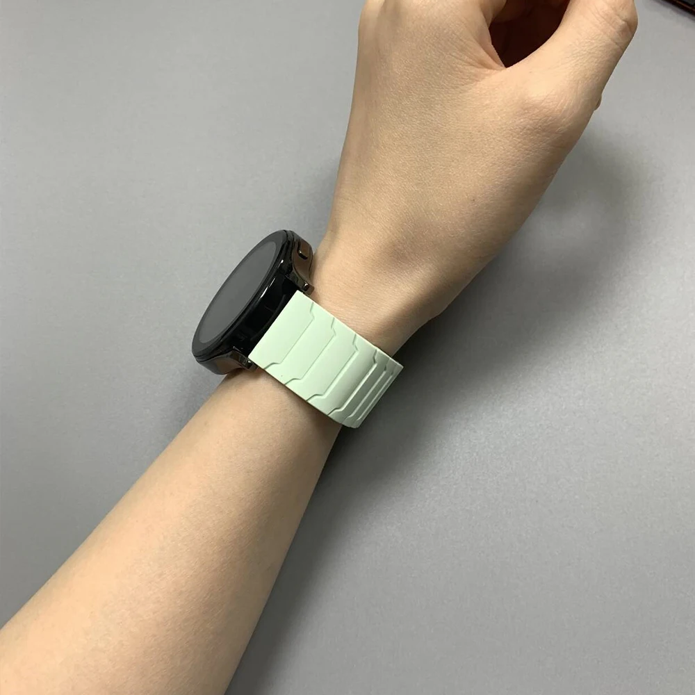 Magnetic Silicone Wristband Strap - Universal Fit 20mm/22mm