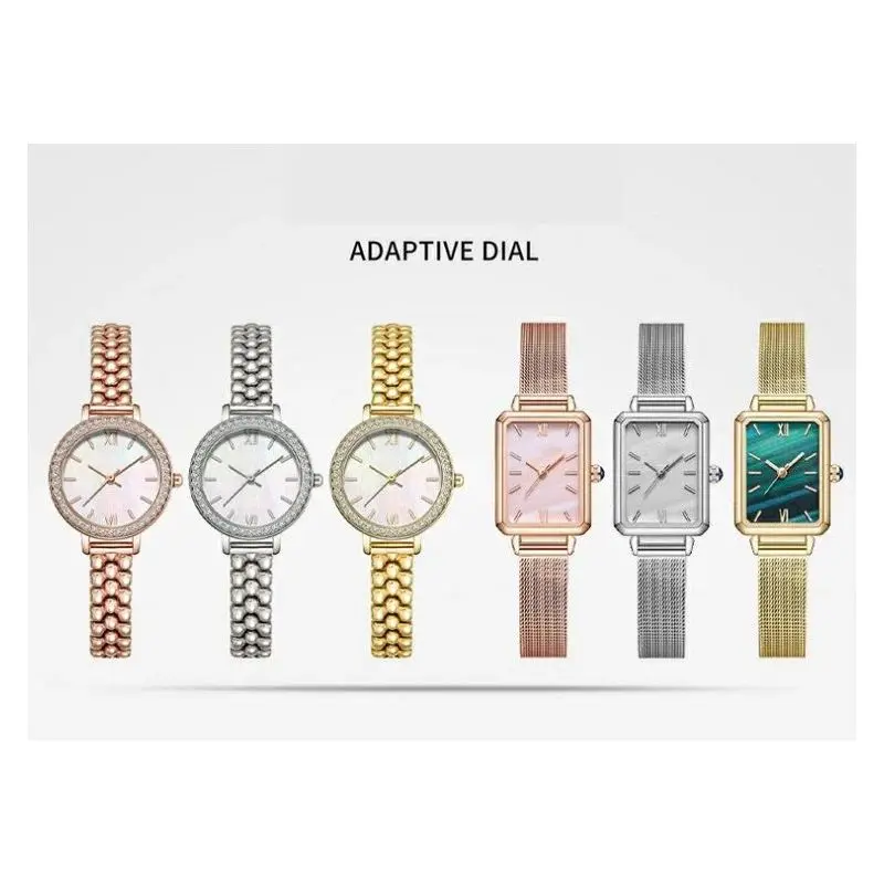 Elegant Ultra-Thin Ladies' Stainless Steel Watch Bracelet