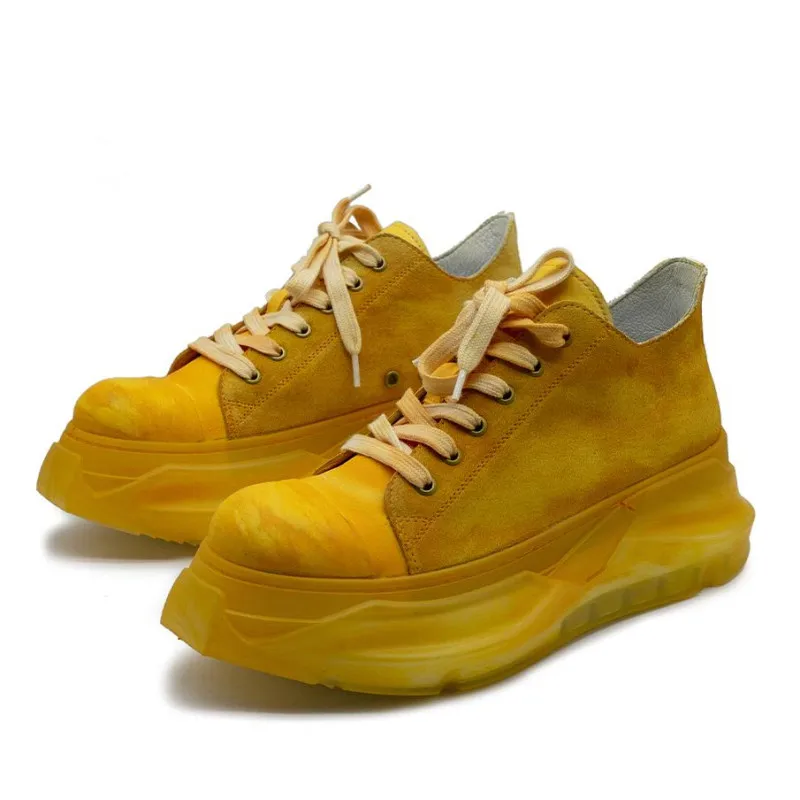 

Genuine Leather Men Fashion Boot Vintage Mens Ankle Boots Low Top Men Casual Shoes