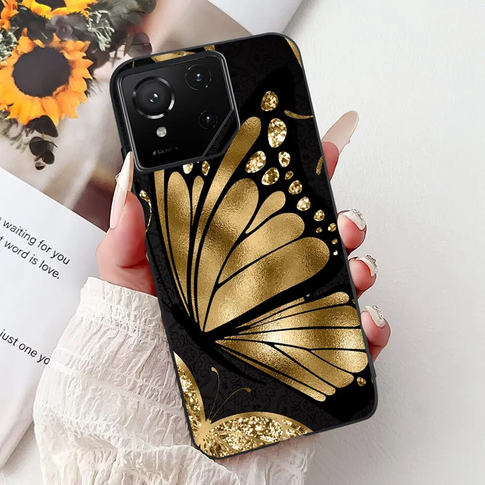 Luxury Cute Cat Silicone Shockproof Bumper Back Cover - Stylish Painted Design