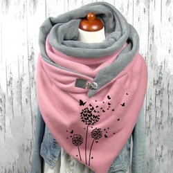 Pink pattern 3D Printed Scarf and Shawl Warm for Women and Men