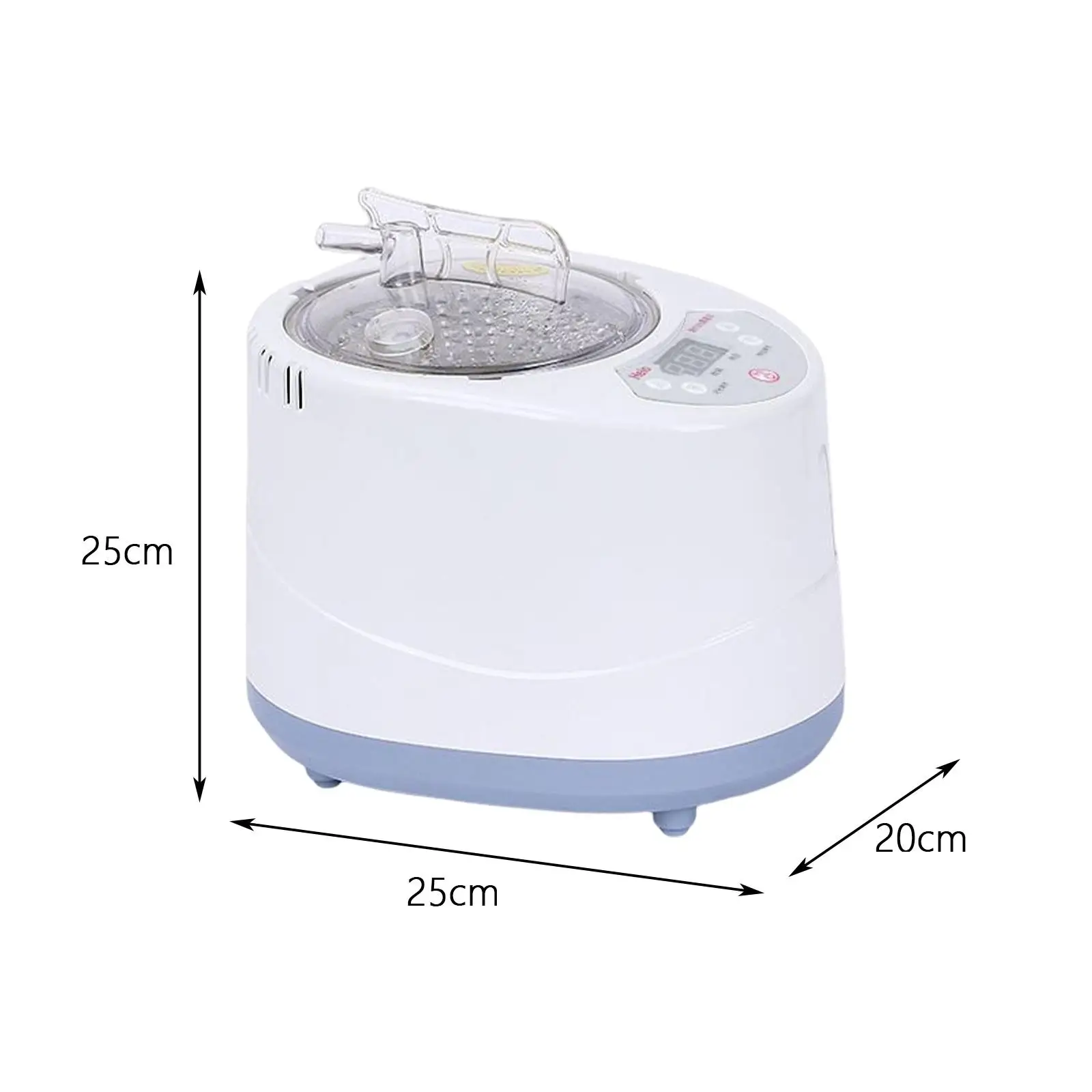 Portable Steam Sauna Steamer Pot 3L Capacity Stainless Steel with Timer Control for Home Bath SPA Body Steam Portable Steam Sauna Steamer Pot 3L Capacity Stainless Steel with Timer Control for Home Bath SPA Body Steam