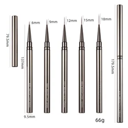 Nail Art Liner Brushes Set - Hand-Painted Acrylic & UV Gel Painting Pens (5pcs combo)