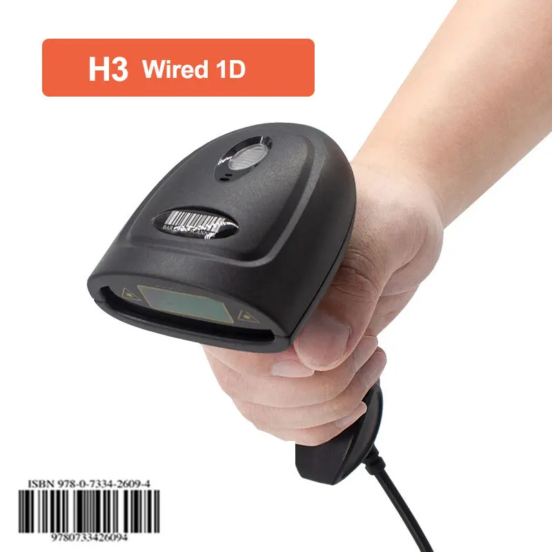 Holyhah A30D Wireless Wired Barcode Scanner Bluetooth Handheld Barcode Reader 1D 2d Laser QR Code Reader Desktop Scanner