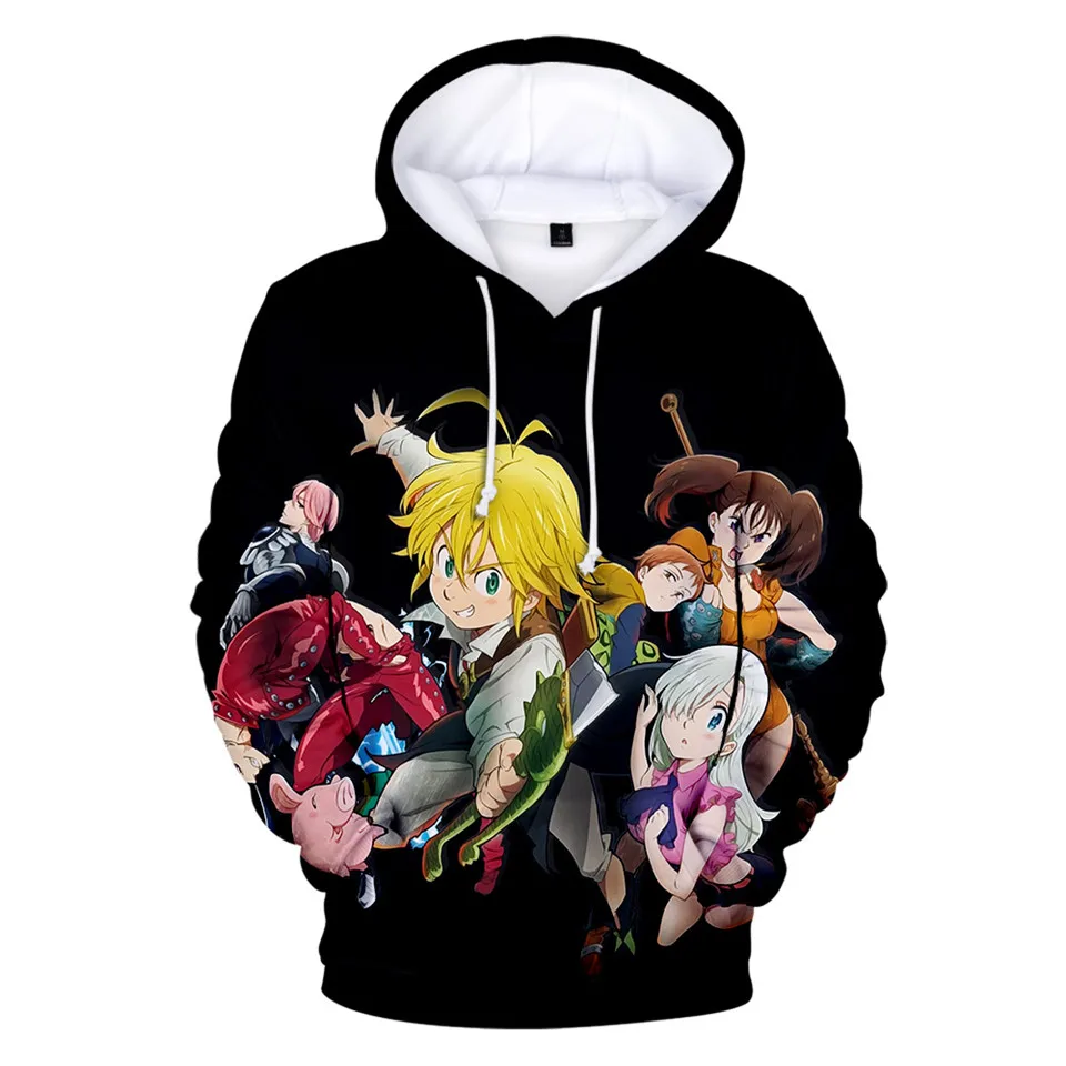 2022 Brand New Seven Deadly Sins 3DHoodies Sweatshirt Men/Women Anime Casual Hoodie Fashion Trendy Fall Hoodie Clothes palm angels sweatshirt