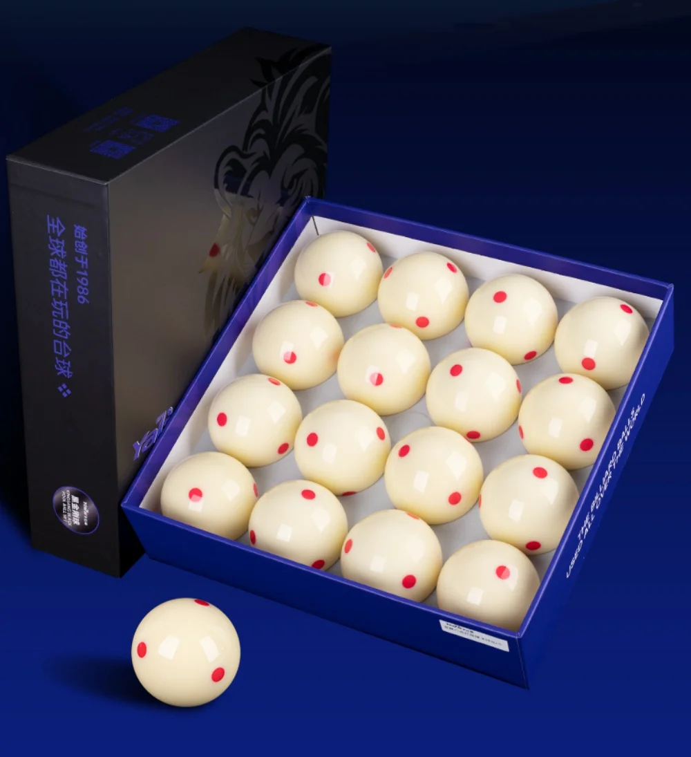 YALIN 6 Red Dots Practice Training Billiard Cue Ball 2-1/4"(57.2mm)