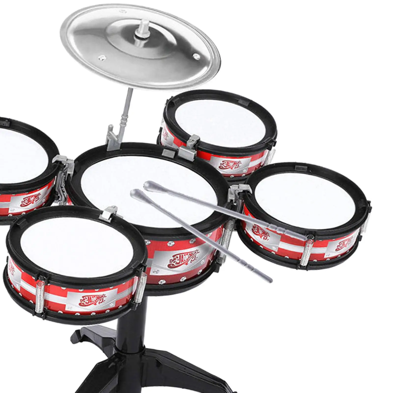 Beginners Kids Drum Set Musical Instrument Toys Educational Toys Toddlers Jazz Drum Set Kids Kindergarten Girls Boys