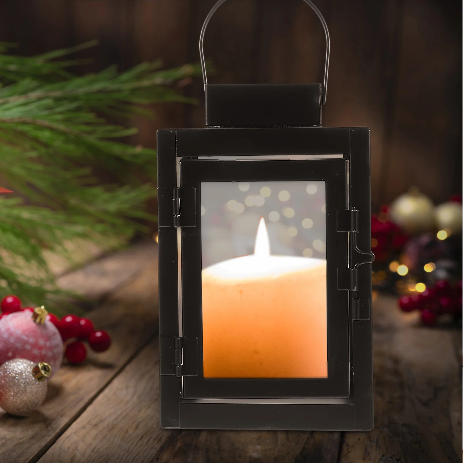 Vintage Candle Lantern Decorative Desktop Candle Lantern Decor Hanging Holder Delicate Iron Indoor Candle Holders