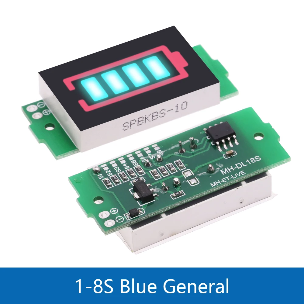Lithium Battery Capacity Indicator Module Display