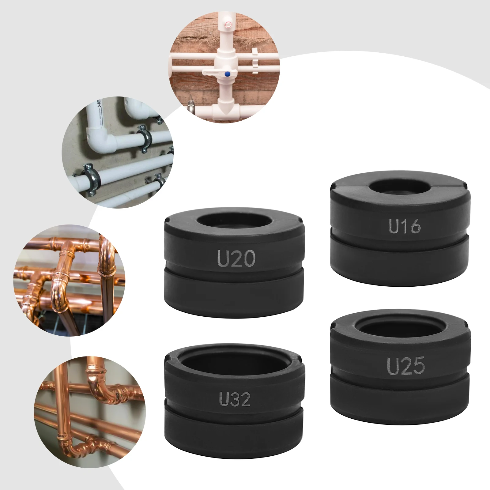 Presszangen-Set Crimp-Einsätze U16/20/25/32, TH16/20/26/32mm Crimpwerkzeuge Rohrklemmen-Kit für Rohrpresszangen – Detail 5