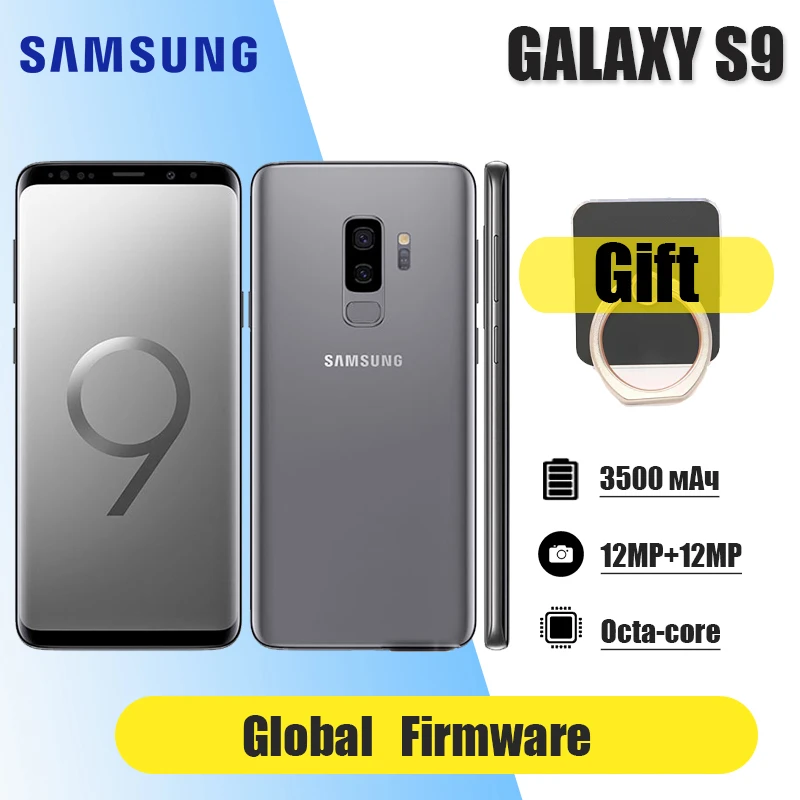 Samsung Galaxy S9 Plus Smartphone 6GB+ 64GB G965U/G965F Octa Core 6.2" Dual 12MP apple refurbished iphone