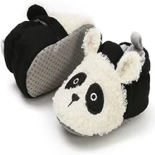 

Baby Boys Girls Slipper Soft Sole Cute Infant Booties Warmth Toddler First Walker Crib Cartoon Animals House Shoes 0-18 Months
