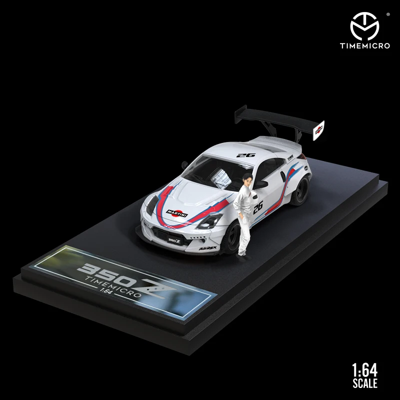TimeMicro 1:64 car 350Z Martini Figure Edition/Alloy car model limited edition toy collection gift