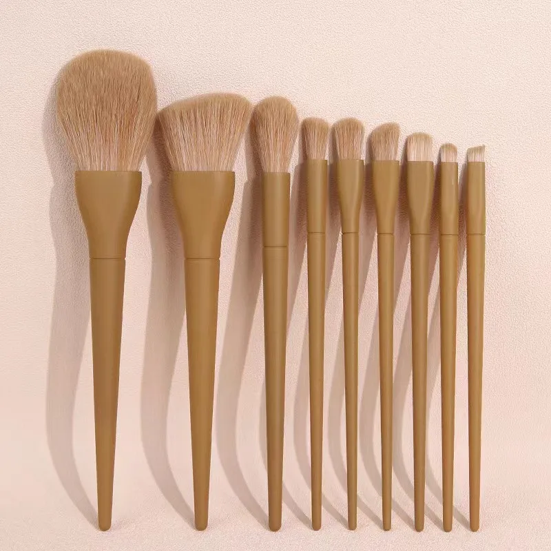 Kabuki Makeup Brushes Set, Beleza Cosmética Ferramentas, Rosto, Fundação, Pó, Sombra de Olho, Sobrancelha, Destaque, Mistura, Doces