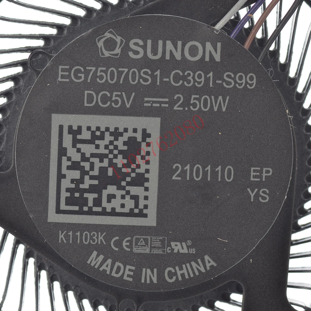 Laptop Cooling Fan Replacement For EG75070S1-C391-S99 - DC 5V 2.5W 4-Pin Computer Fan