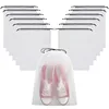 30x40 Portable Shoe Storage Drawstring Eco Storage Bag for Sundries Travel Makeup Bag Waterproof Transparent Plastic Storage Bag 1