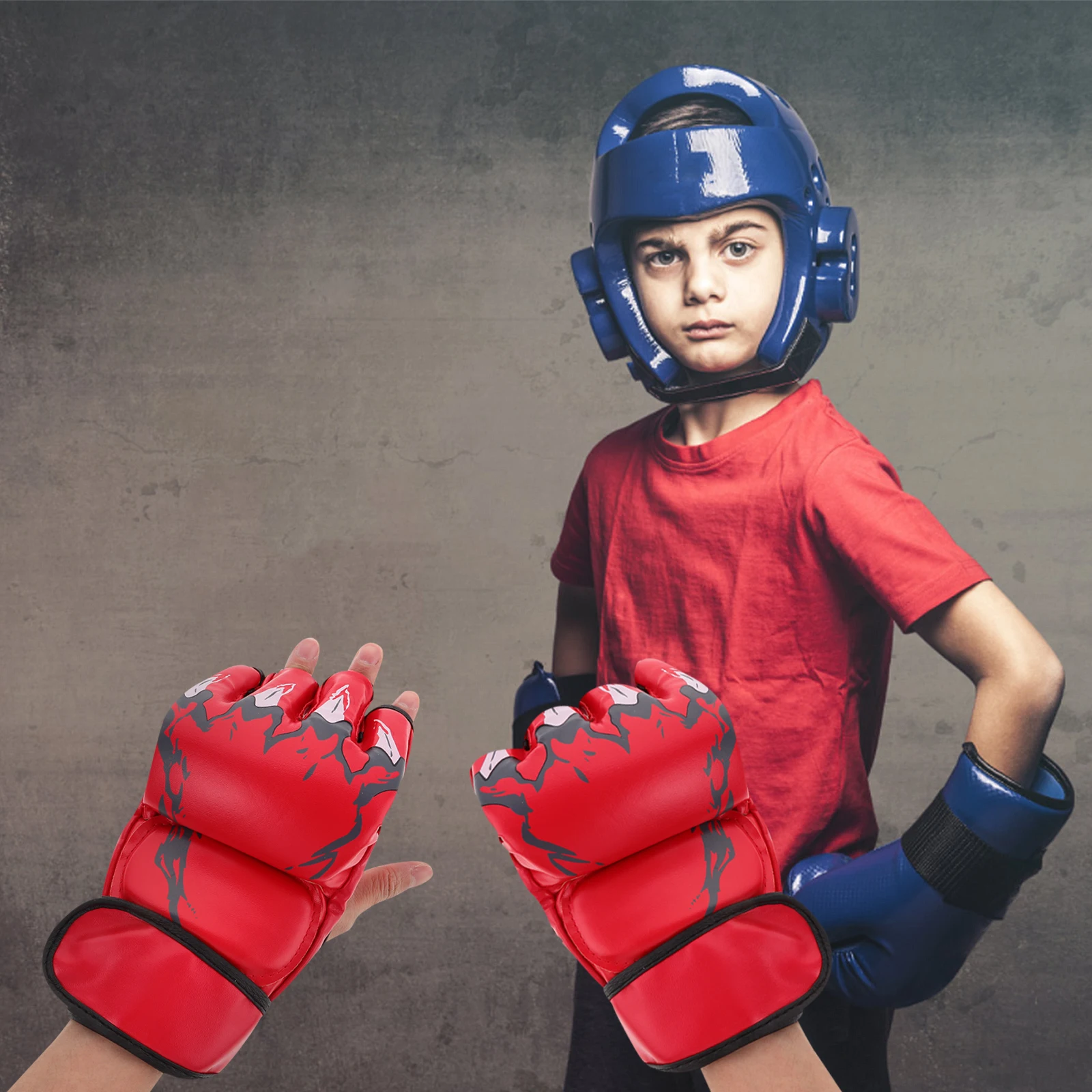 Boxing Training Gloves Half Finger for Adults Kickboxing and MMA - Image 4