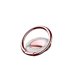 Rotatable Universal Metal Phone Ring Holder with 360° Finger Grip (Rose)