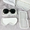 Sunglasses Tray Plaster Silicone Mold DIY Jewelry Storage Box Epoxy Mould Coaster Saucer Crystal Drop Glue Mould Home Decoration 2