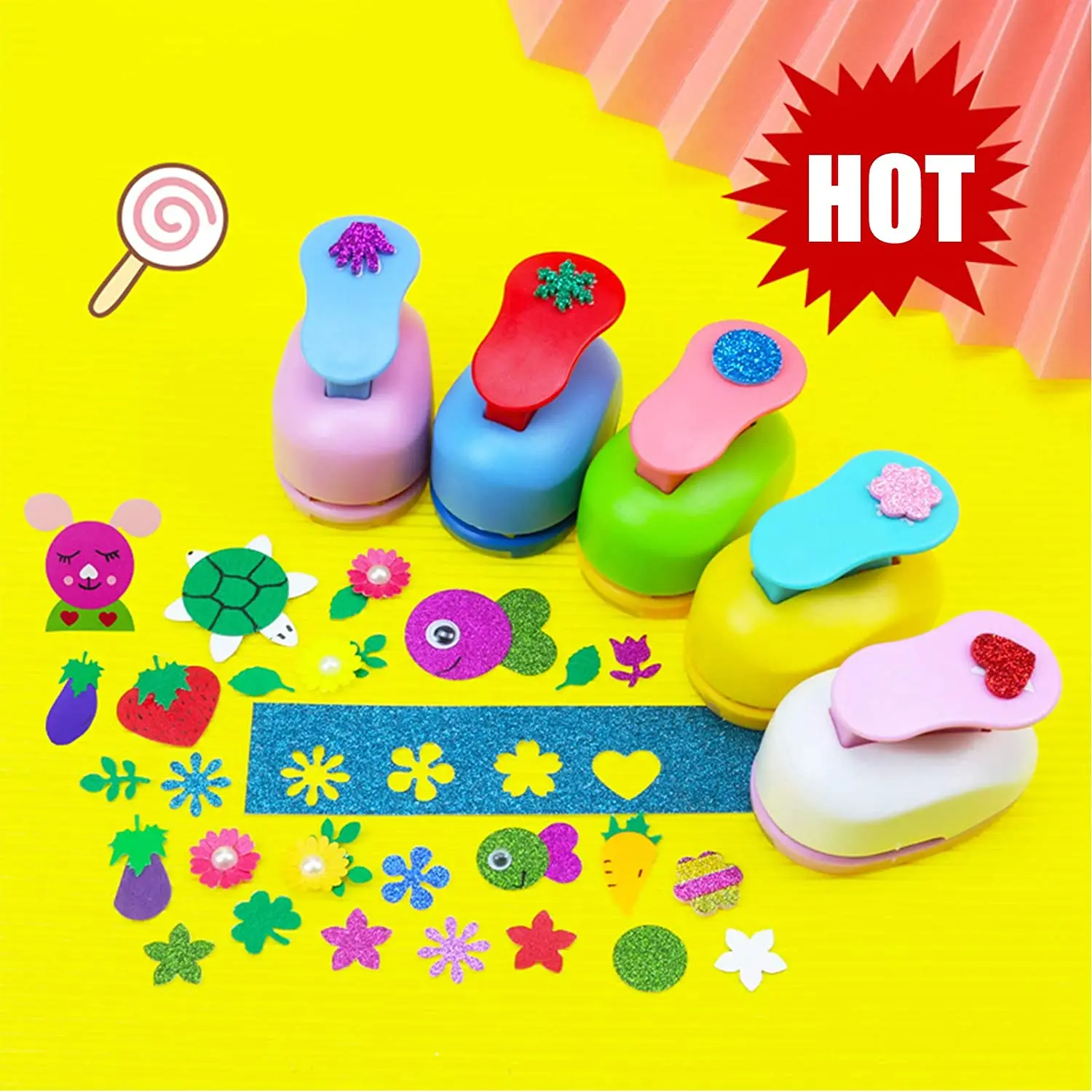 Love Craft Hole Punches Shapes Paper Cut Scrapbook Puncher for Kids and  Adults DIY Handmade