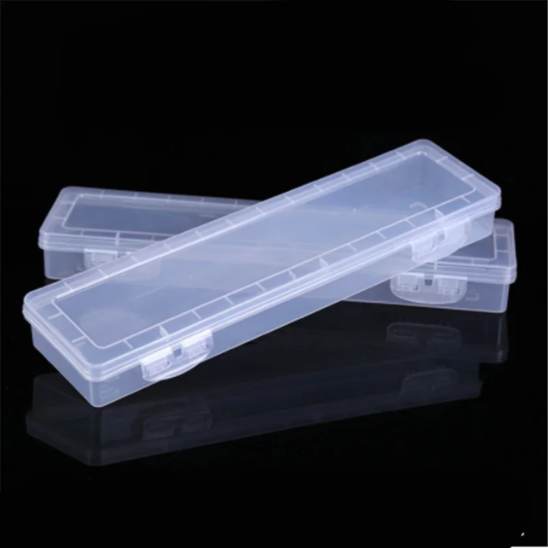 

1Pc Transparent Brush Painting Pencils Storage Box Watercolor Pen Container Drawing Tools Bin Sturdy Plastic Stationery Storage