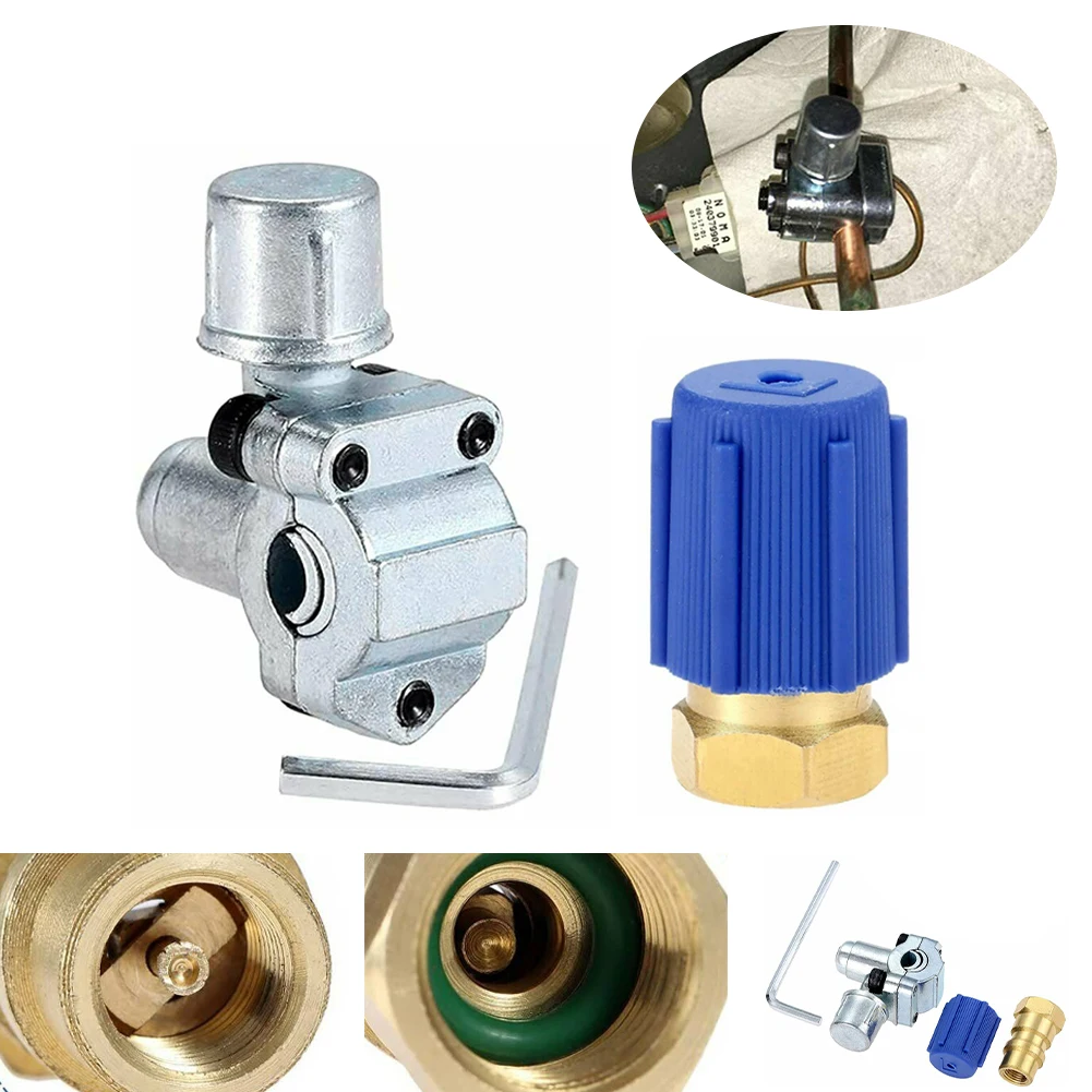 

A/C Retrofit Valve BPV31 Bullet Piercing Valve With Dust Cap Low Side For Car Air Conditioning Refrigerant R12 R22 R134A