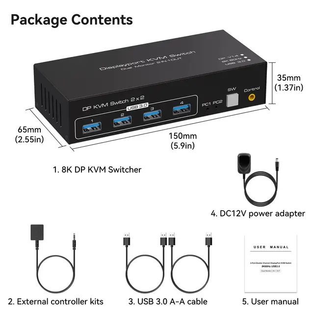 DisplayPort KVM Switch