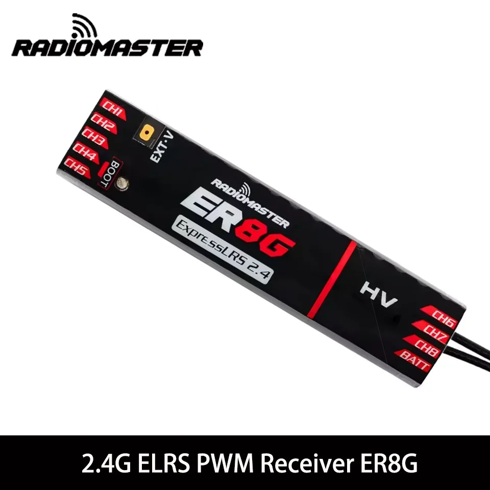 ตัวเลือกสินค้า RadioMaster ER4 4CH ER6 6CH ER8 8CH ExpressLRS 2.4GHz PWM สําหรับ RC FPV Drone รถเรือรถบรรทุกแข่งยาวช่วง