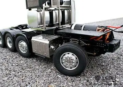1/14 RC Truck Chassis Metal Axle Gearbox Shaft Toolbox LESU for Tamiyayaa Highline 1851 3363 8*8 Tractor Truck Th02009-Smt3 4