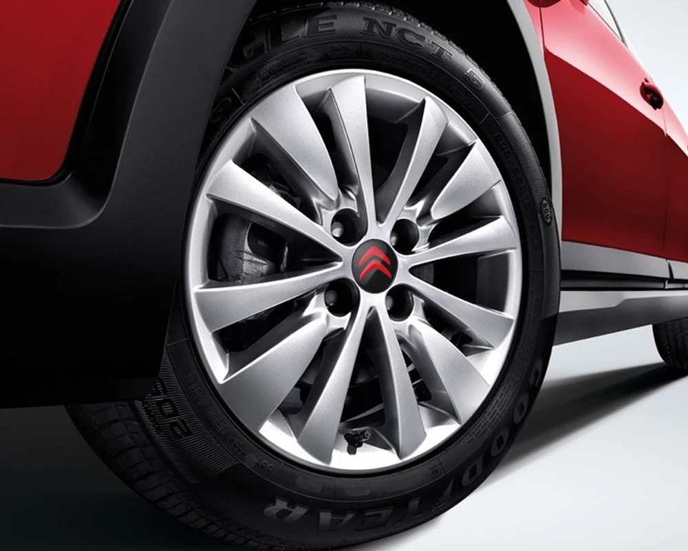 Sleek Car Wheel Center Cover Stickers - Auto Hub Cap Decoration Accessories