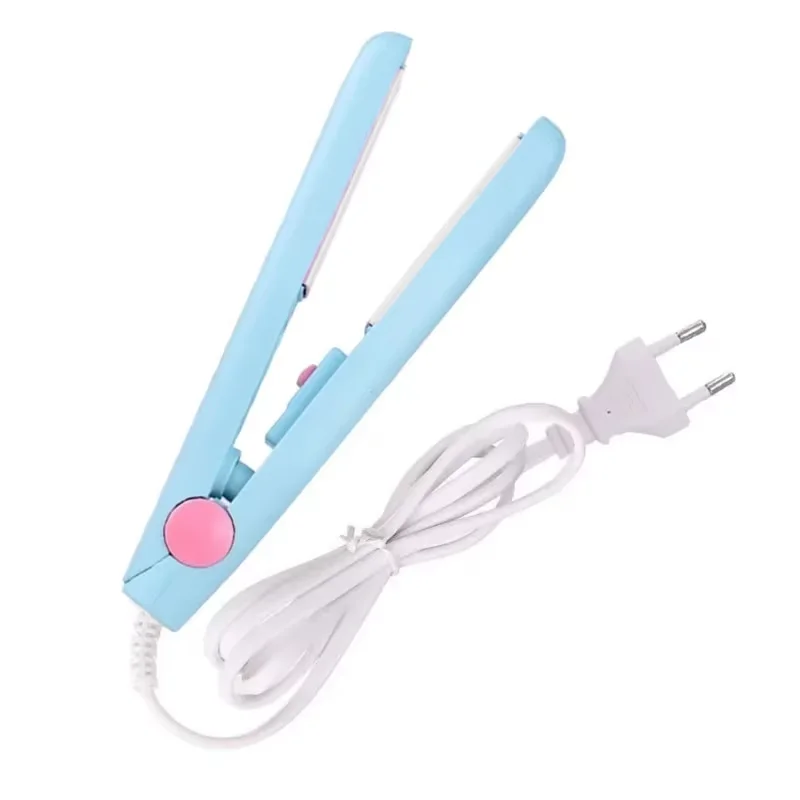 Hair Straightener Mini Clipboard Small Power Plug Curling Girls Air Bangs Portable