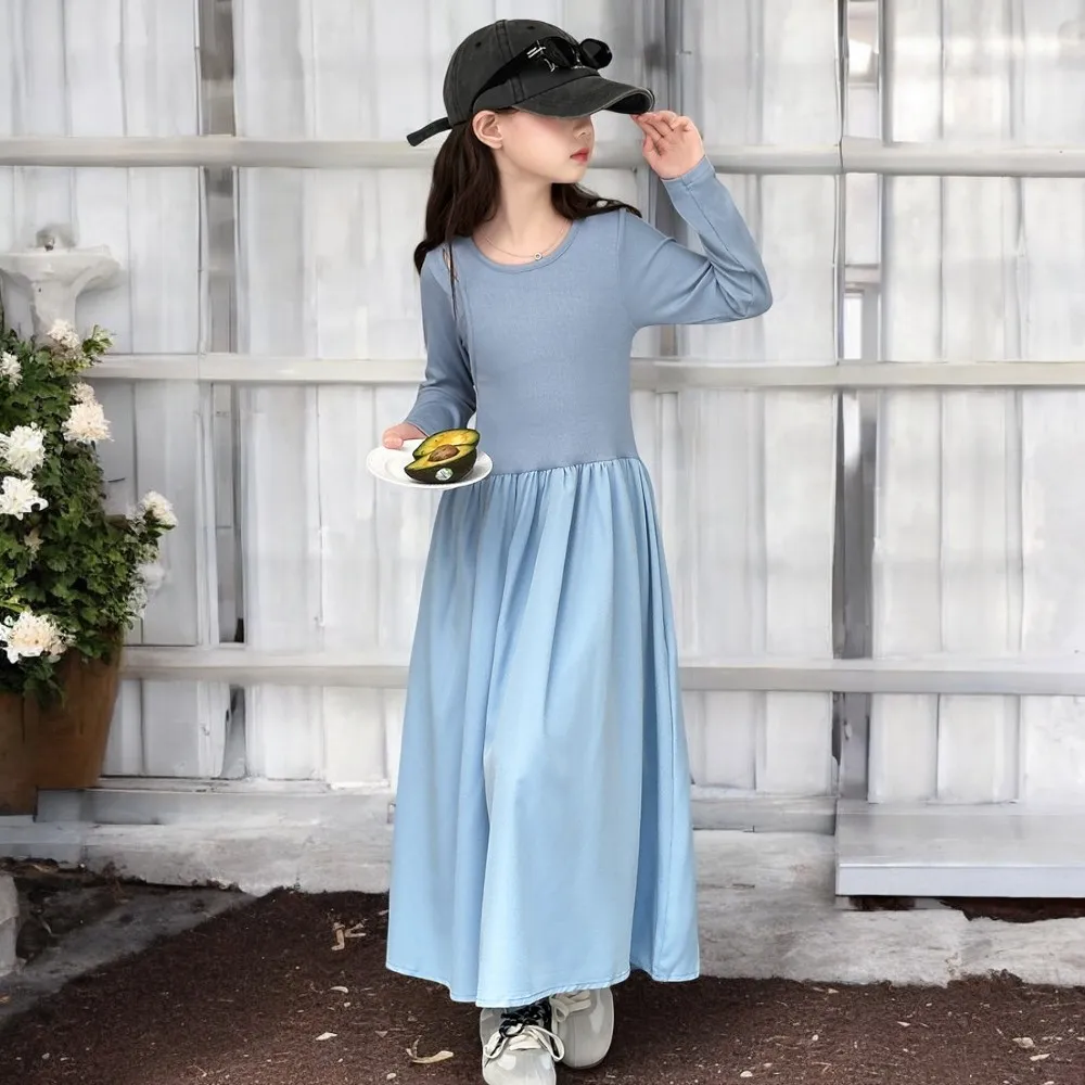 long dresses for teenagers with sleeves Amazon.com: Haloumoning Girls Maxi Dress Long Sleeve Casual Holiday Dress  with Pockets for 5-14 Years Black: Clothing, Shoes & Jewelry