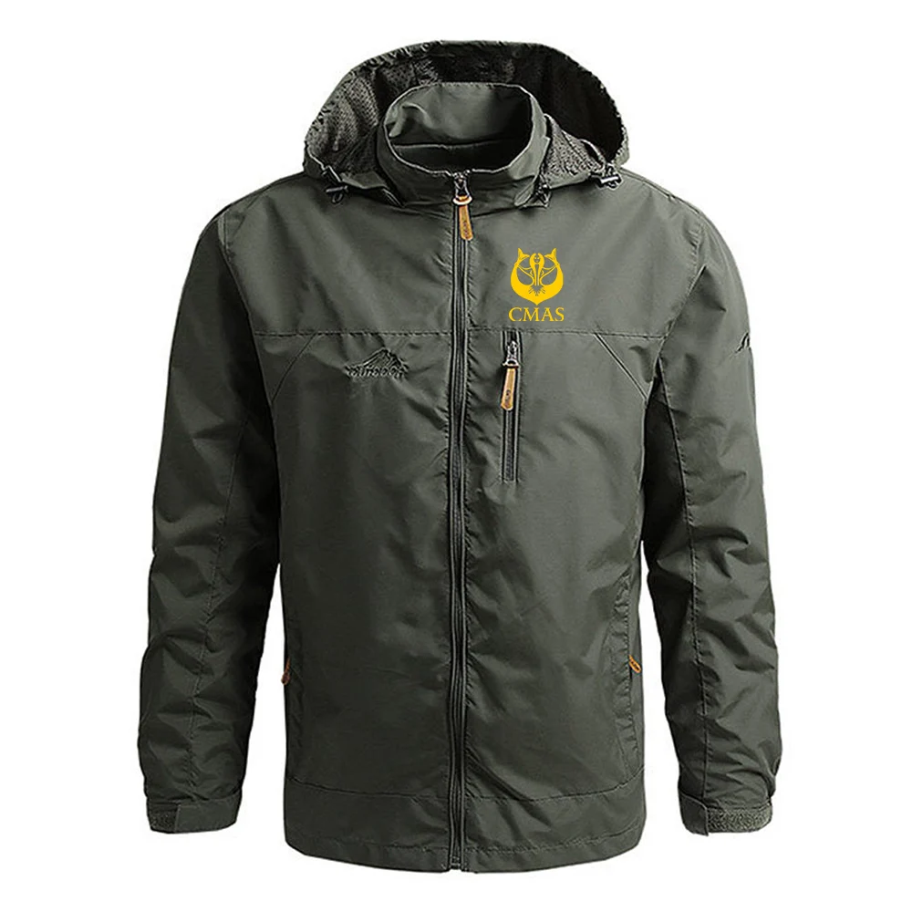 Scuba Diving CMAS 2023 New Men Spring And Autumn Classic Harajuku Hoodie Comfortable Casual Four-Color Windbreaker Coat